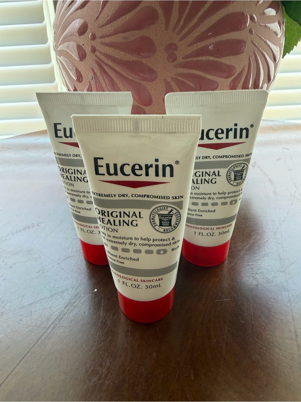 Bundle ,Eucerin Original Healing Lotion - Travel Size 1 fl oz (30ml) 3 pack